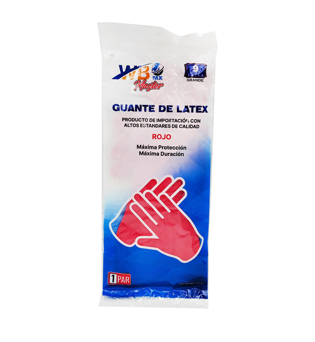 Guante Latex 9 talla grande